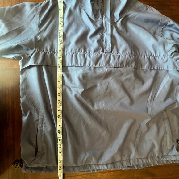 Gap Blue Rain/Windbreaker Jacket, 4 Pockets, 3/4 Velcro Neck Opening, Size XL - Picture 15 of 15